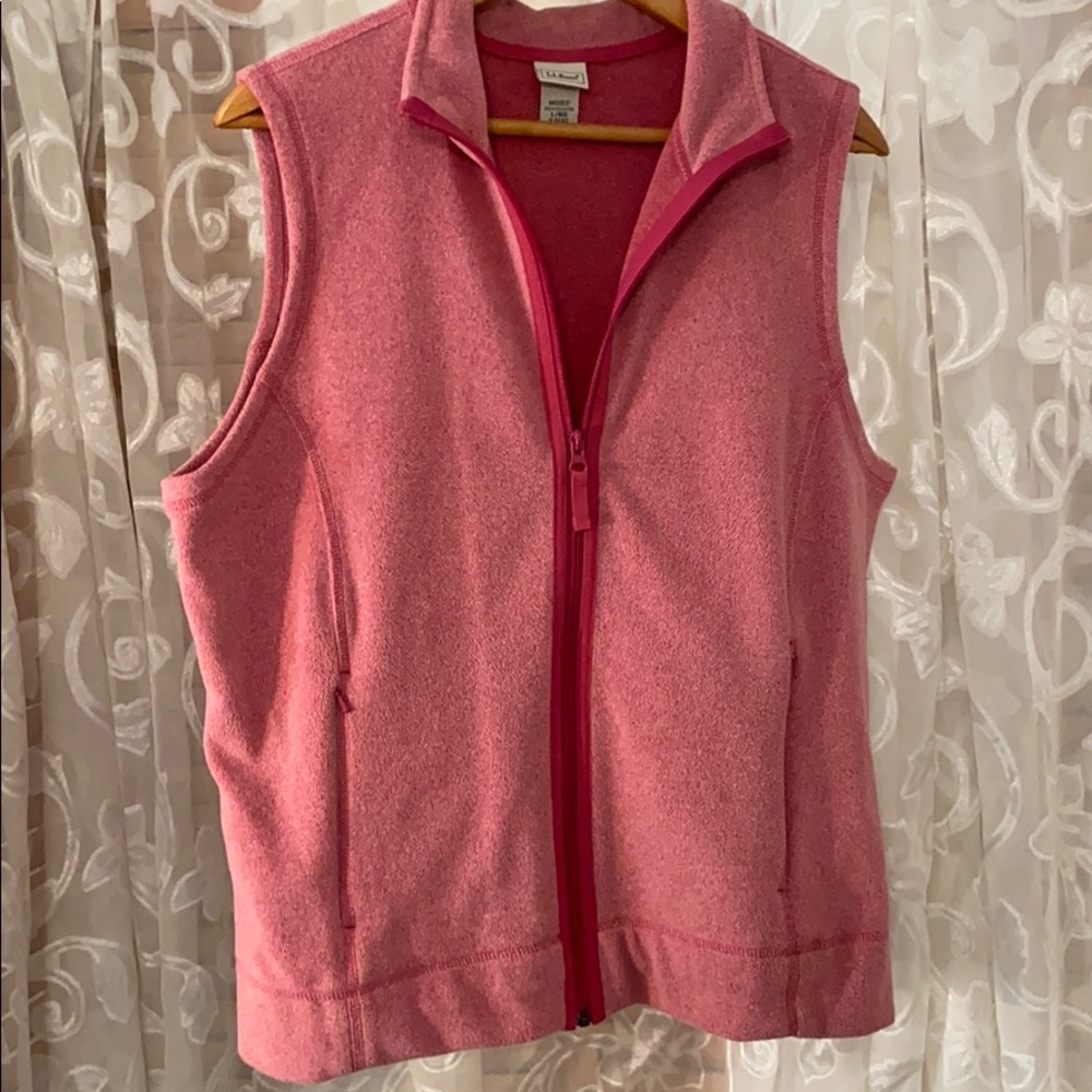 L.L. Bean fleece vest size Large